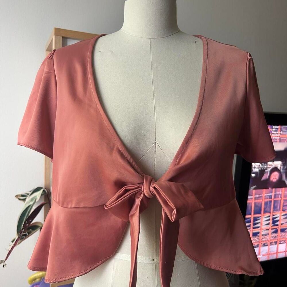 Unbranded Women's Pink and Orange Blouse
